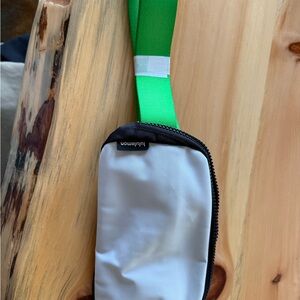 Lululemon Gray and Black Zip Pouch